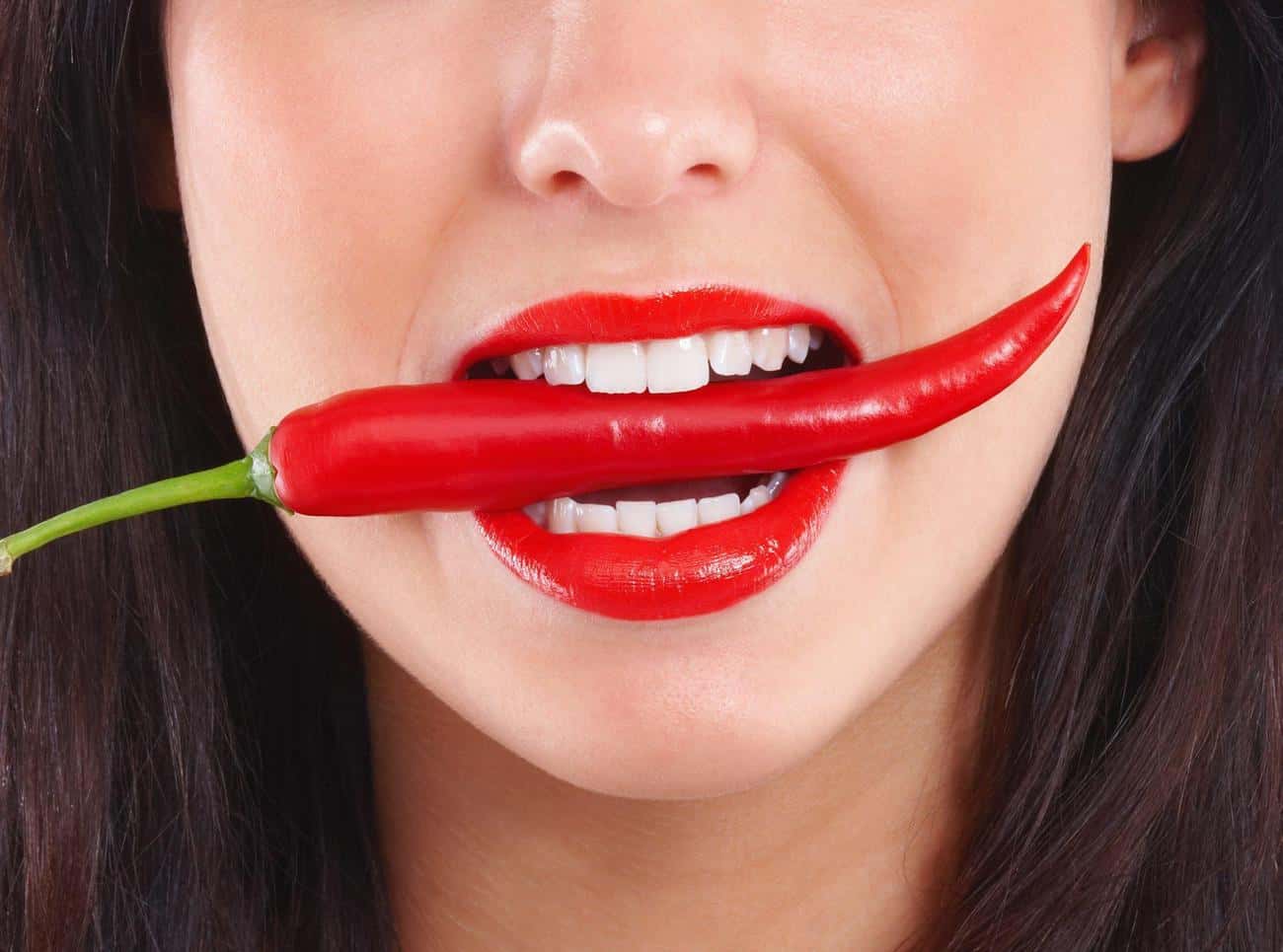 Close-up of a smile with immediate whitening results after treatment Poole