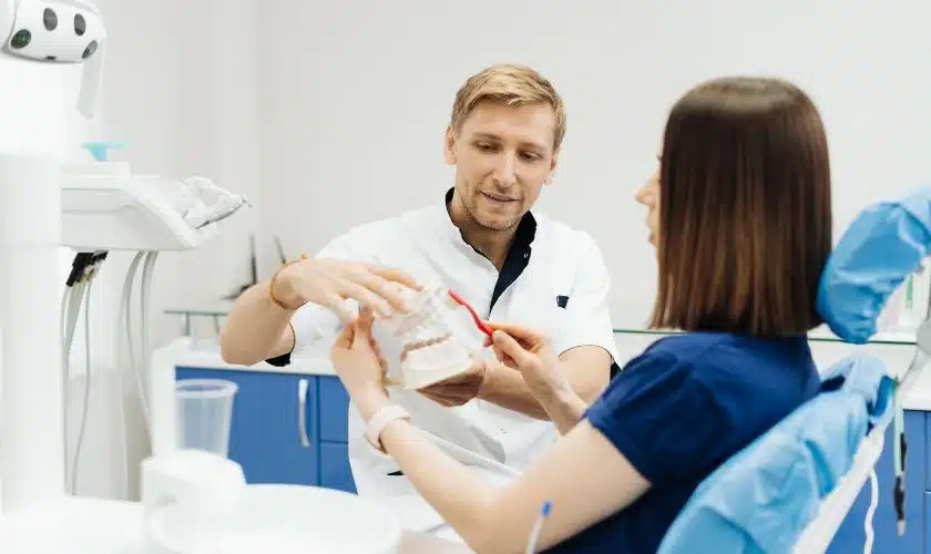 Teeth whitening consultation with a dental professional Poole